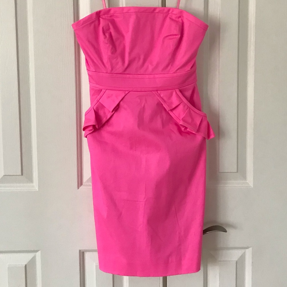 NWT J. Crew Strapless pink dress